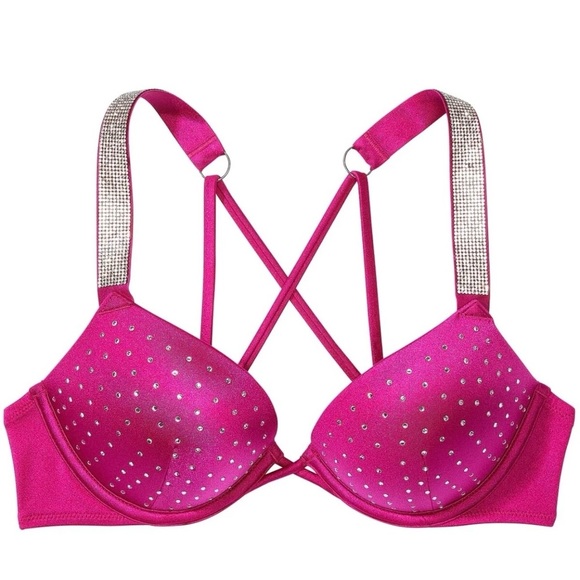 NWT Victoria’s Secret Swimsuit Bikini Set Bombshell Push Up 36B & Thong US M - Picture 1 of 8